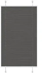 vidaXL Plissee Schwarz 80x150 cm Stoffbreite 79,4 cm Polyester
