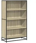 vidaXL B&uuml;cherregal Sonoma-Eiche 80,5x35x139 cm Holzwerkstoff