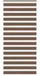 vidaXL Doppelrollo Braun 105x200 cm Stoffbreite 100,9 cm Polyester