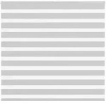 vidaXL Doppelrollo Hellgrau 160x150 cm Stoffbreite 155,9 cm Polyester