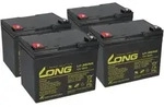 Akkuman 4x Kung Long U1-36NE 12V 36Ah (48V) - Flash 2000 Elektro-Roller - M6
