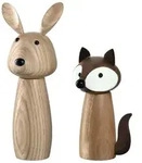 Leonardo CUCINA 2er Set Gew&uuml;rzm&uuml;hlen 'Hase' & 'Fuchs'