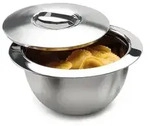 Edelstahl Thermosch&uuml;ssel Isoliersch&uuml;ssel Warmhaltesch&uuml;ssel D 30 cm 3 Liter