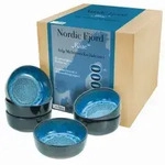 CreaTable Nordic Fjord Blue M&uuml;slischale 6-tlg Steinzeug