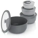 Arendo R&uuml;hrsch&uuml;ssel Set 4 teilig, Kunststoff, BPA frei, mikrowellengeeignet