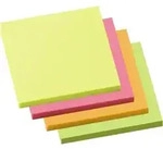Soennecken Haftnotiz 5836 75x75mm neonfarben 4x100Blatt 4 St./Pack.