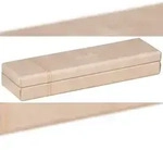 Rhodiarama Stiftebox aus Kunstleder, 21x5,5x3cm - Beige 318875C