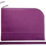Rhodiarama Etui aus Kunstleder mit Rei&szlig;verschluss, 21x28 cm - Violett 116740C