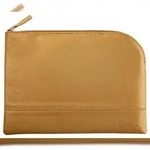 Rhodiarama Etui aus Kunstleder mit Rei&szlig;verschluss, 16x22 cm - Gold 116617C