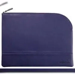 Rhodiarama Etui aus Kunstleder mit Rei&szlig;verschluss, 21x28 cm - Mitternachtsblau