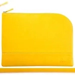 Rhodiarama Etui aus Kunstleder mit Rei&szlig;verschluss, 21x28 cm - Narzisse 116748C