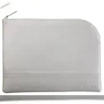 Rhodiarama Etui aus Kunstleder mit Rei&szlig;verschluss, 21x28 cm - Silber 116721C