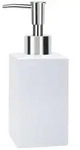 Spirella Seifenspender "Quadro" Porzellan Fl&uuml;ssigseifen-Spender 300ml Wei&szlig;