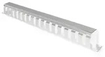 VALUE 19-Zoll-Frontplatte 1 HE mit Rangierkanal 40 x 40 mm, grau