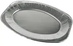 Starpak 100 Servierplatten, Alu oval 43 cm x 29 cm