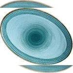 M&Auml;SER Platte oval 24 x 16,5 cm BLAU 4-er Set, 593330