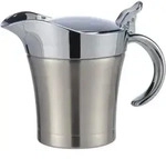 Haushalt International Thermo Sauciere aus Edelstahl verchromt 500ml mit