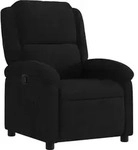 vidaXL Relaxsessel Schwarz Samt