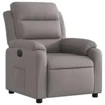 vidaXL Relaxsessel Elektrisch Taupe Stoff