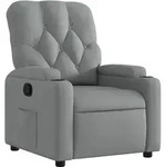 vidaXL Relaxsessel Hellgrau Stoff