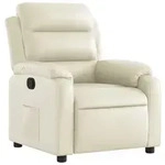 vidaXL Relaxsessel Creme Kunstleder