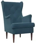 vidaXL Sessel Blau Samt