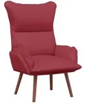 vidaXL Sessel Weinrot 69 x 74 x 93 cm Kunstleder