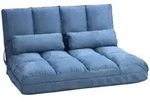 HOMCOM - Bodensofa - 102L x 73B x 60H cm - blau