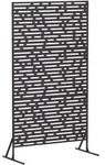 vidaXL Sichtschutz 100 x 50 x 180 cm Stahl Schwarz
