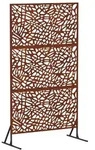 vidaXL Sichtschutz 100 x 50 x 180 cm Wetterfeststahl Rostoptik