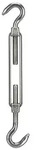 Perel Spannschloss, 2 Haken, Edelstahl, Reichweite 190 mm-270 mm