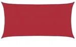 vidaXL Sonnensegel 2 x 6 m HDPE Rechteckig Rot