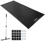 TecTake GmbH tectake Garagenbodenmatte, rutschfest, wasserdicht, 5x2,4 m, schwarz,