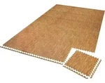 TecTake GmbH tectake Bodenschutzmatte 24-tlg. - 24er Set holzdekor