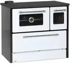 EEK A+ K&uuml;chenofen Holzherd 701-G Omega wei&szlig;, linke Version - 9,18 kW