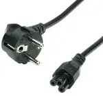 BACHMANN H05VV-F 3G0,75mm2 sw L:1,0m IEC C5/CEE7/7
