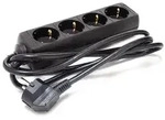 Perel Steckdosenleiste, 4 Schutzkontakt-Steckdosen, Kabel 1.5 m, 3G1.5,...