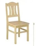 Erst-Holz K&uuml;chenstuhl robust Massivholzstuhl Kiefer Esszimmerstuhl Doppelpack...