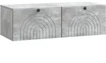 vidaXL Wandmontierter TV-Schrank Betongrau 99 x 41 x 30 cm