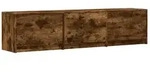 vidaXL TV-Schr&auml;nk Ger&auml;ucherte Eiche 165 x 34 x 40 cm Holzwerkstoff