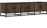 vidaXL TV-Schrank Braun Eichen-Optik 150x35x41 cm Holzwerkstoff Metall