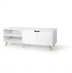 Relaxdays TV-Lowboard, 6 F&auml;cher, TV-Schrank bis 60 Zoll, HBT: 50 x 140 x 40 cm,