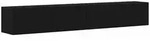 vidaXL TV-Wandschrank 2 pcs Schwarz 60 x 31 x 29,5 cm Holzwerkstoff