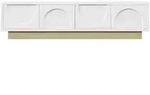 OKWISH TV-Schrank aus MDF in Wei&szlig; und Holzoptik, 175 x 40 x 41,5 cm, grifflos...