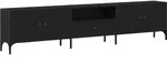 vidaXL TV-Schr&auml;nk Schwarze Eiche 200 x 25 x 44 cm Holzwerkstoff