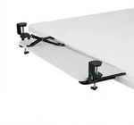Relaxdays Tastaturablage, 65 x 24 cm, ausziehbar, klemmbar, ergonomisch, Tastatur