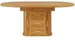 STILVORA Ausziehtisch aus MDF in Walnuss, 118-158x118x77 cm, gewerblich...