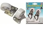Kraftmann 80330 Lenkrollen und Bockrollen Set 4tlg 40mm