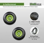 Baumarktplus 2x Sackkarrenrad Luftrad 260x85 mm 3.00-4 60 mm versetze Nabe &Oslash; 20 mm