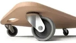 BigDean 2 Plattformwagen bis 250kg belastbar Rollbrett mit bodenschonenden TPE Rollen